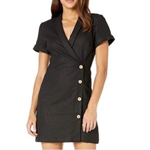 Casual Black Blazer Dress